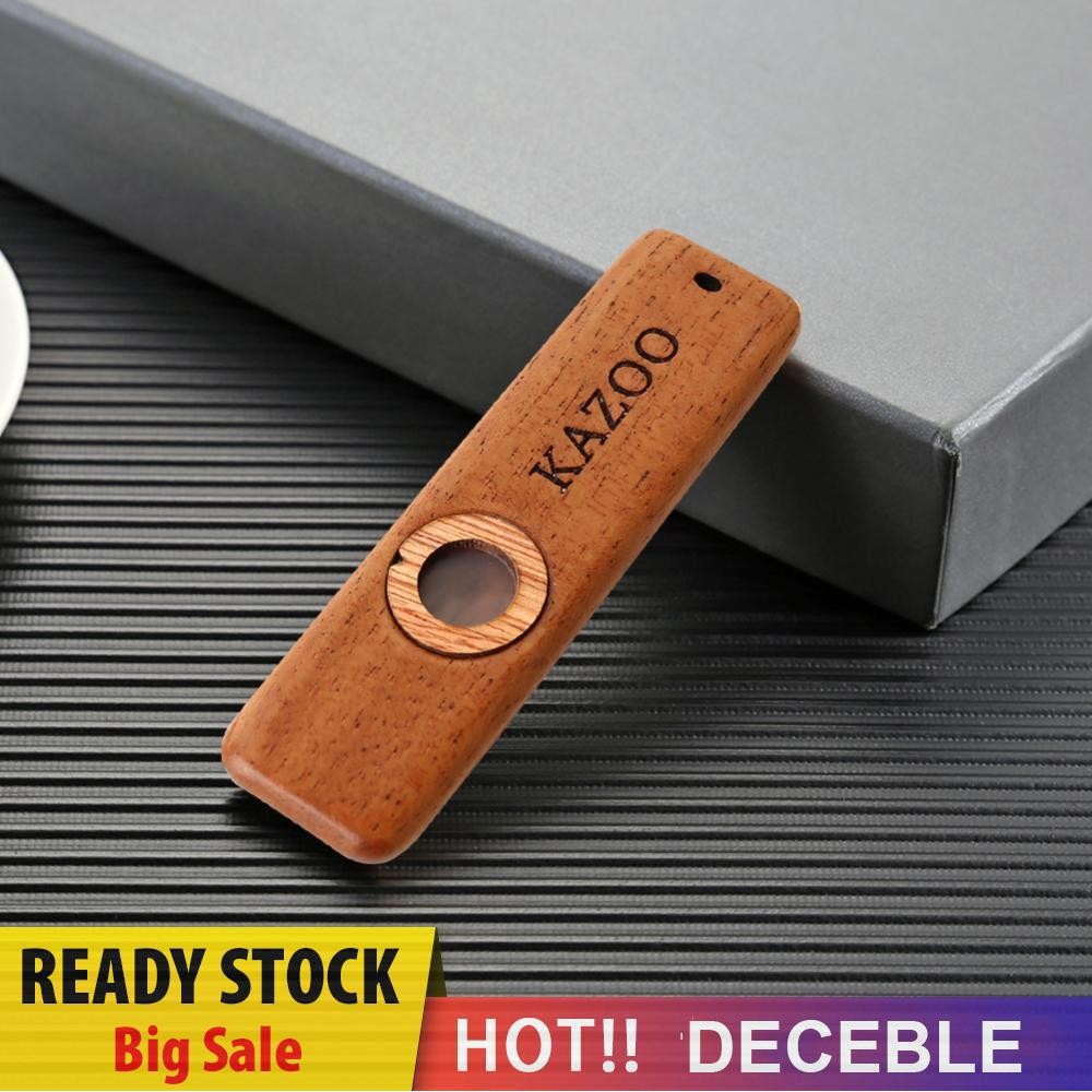 Kazoo Flute เครื่องดนตรีฮาร์โมนิก้าไม้น้ําหนักเบาสําหรับคนรักดนตรี [Deceble.th]