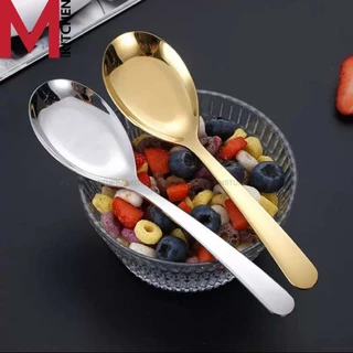 M KITCHEN ช้อน ช้อนกลาง ช้อนซุป สแตนเลสแท้ น้ำหนักพอดี ไม่บาง