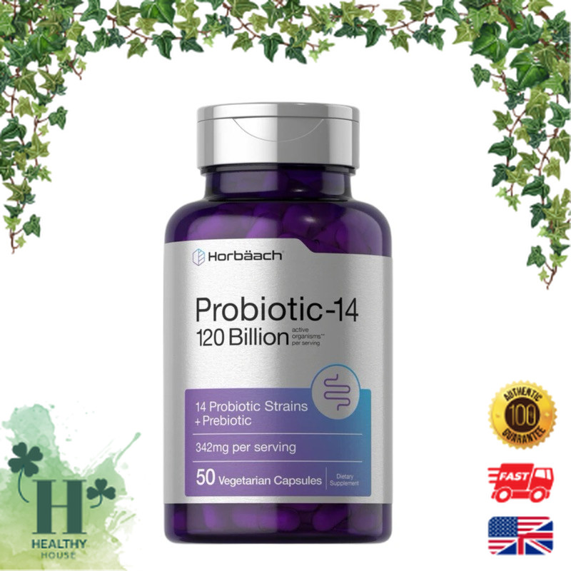 พร้อมส่ง Horbaach Probiotics 3 & 120 Billion CFU | With Prebiotics Probiotic
