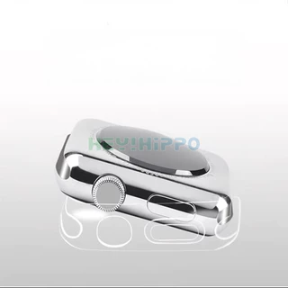 ครอบคลุมเต็มรูปแบบtpuป้องกันกรณีสําหรับiwatch S10 42 มม.46 มม.โปร่งใสวงกลมรูนาฬิกาสําหรับIwatch Series 10 9 8 7 se 6 5 4 3 Ultra2 49 มม.45/41/44/40/38 มม.กรณี