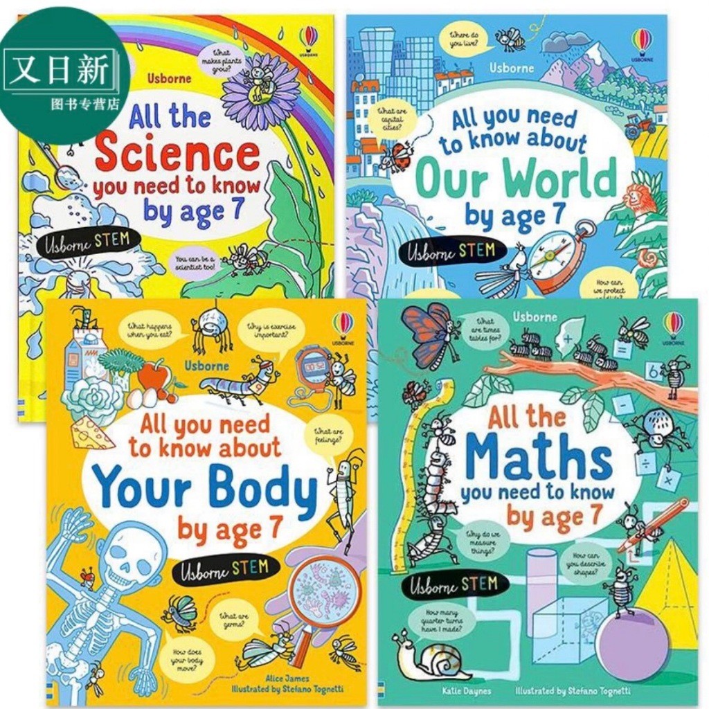 พร้อมส่่่่่่่ง หนังสือ USBORNE ALL YOU NEED TO KNOW ABOUT OUR WORLD BY AGE 7 (AGE 5+)