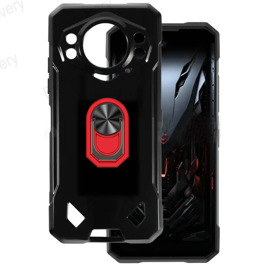 สําหรับ Doogee S200 Shell พร้อมแหวนนิ้วยึดฝาหลัง TPU แบบนุ่ม