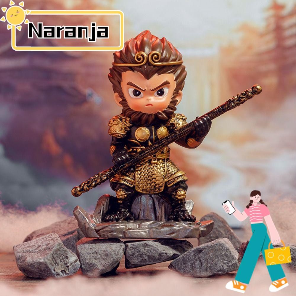 Naranja Black Myth Wukong กล่องเกม, เครื่องประดับเรซิ่นเดสก์ท็อปตกแต่ง, Creative ตุ๊กตาน่ารักของเล่นกล่อง