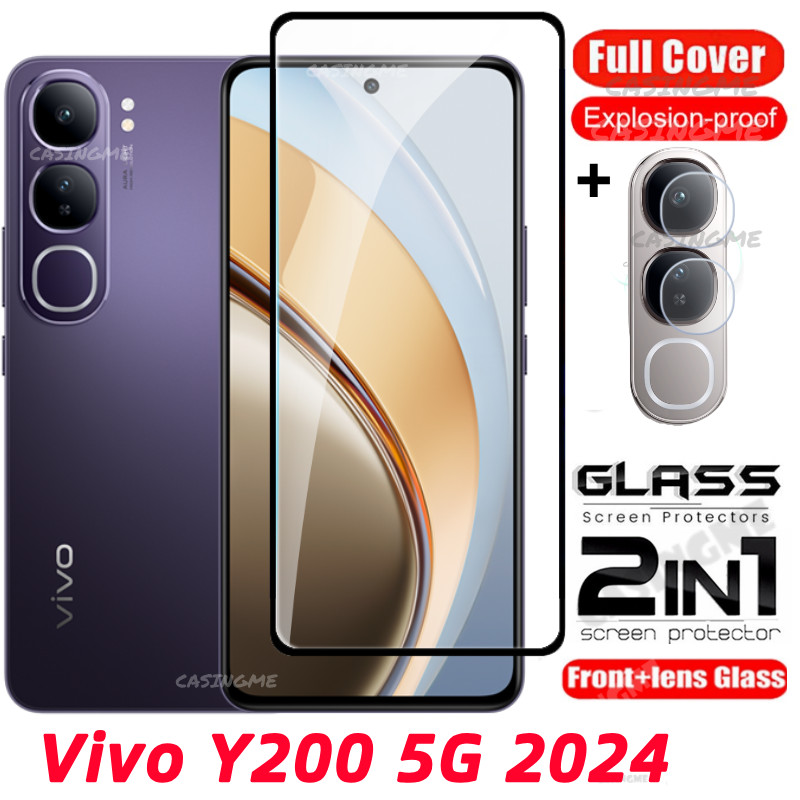 Vivo Y21d 5G 2024 ป้องกันหน้าจอโปร่งใสฟิล์มสําหรับ Vivo Y200 VivoY200 Y200 200 4G 5G 2024 กระจกนิรภั