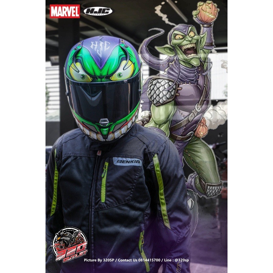 หมวกกันน็อคเต็มใบ ลายลิมิเต็ด HJC RPHA11 GREEN GOBLIN MC48SF ส่งไว !! 320SP OUTLET