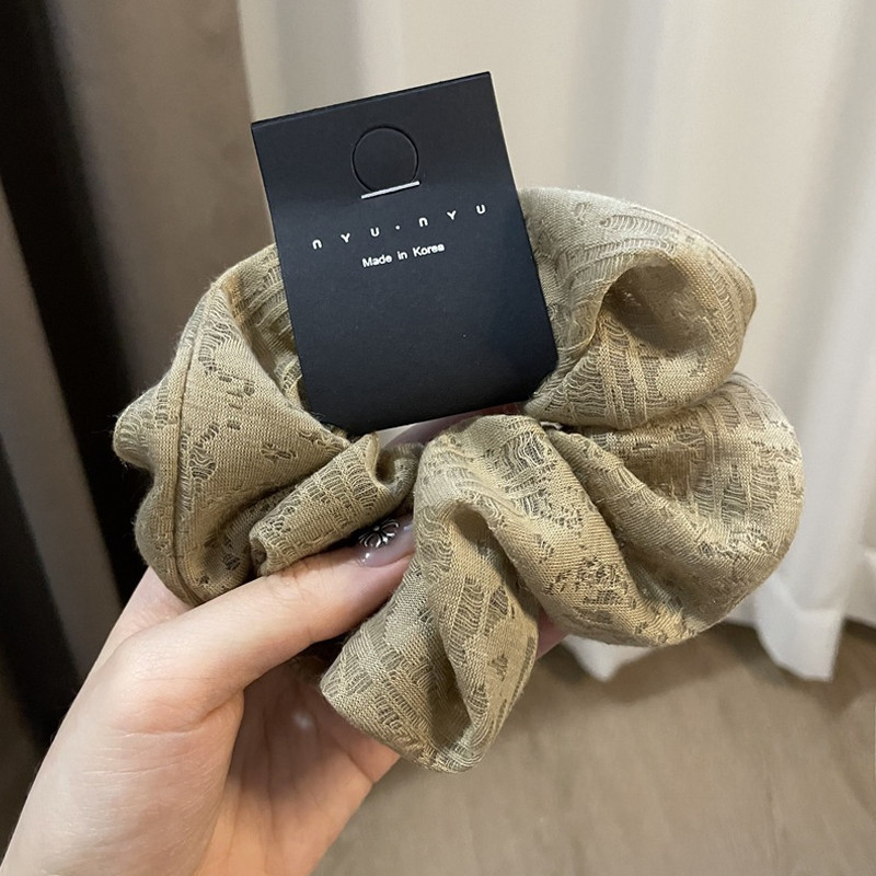 การออกแบบที่เรียบง่ายลูกไม้ขนาดใหญ่ผมหางม้าผมแหวนหัวเชือกผูกผม ยางรัดผม