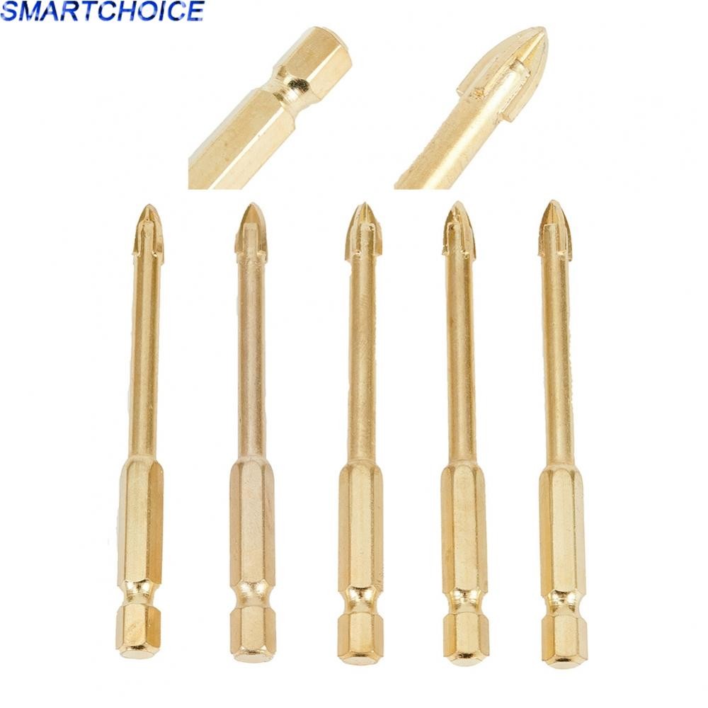 Glass Drill Metal Strong Toughness 5pcs/Set With 4 Cutting Edges Wood Cement