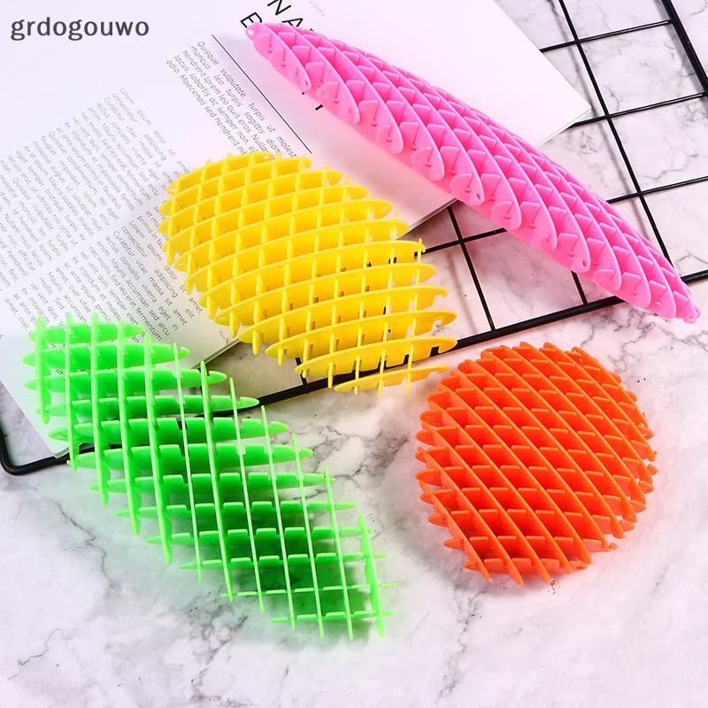 Grdog 3D พิมพ์ตาข่ายยืดหยุ่น Deion Healing ของเล่นตาข่ายหัวไชเท้า Leaf Creative ของเล่น th