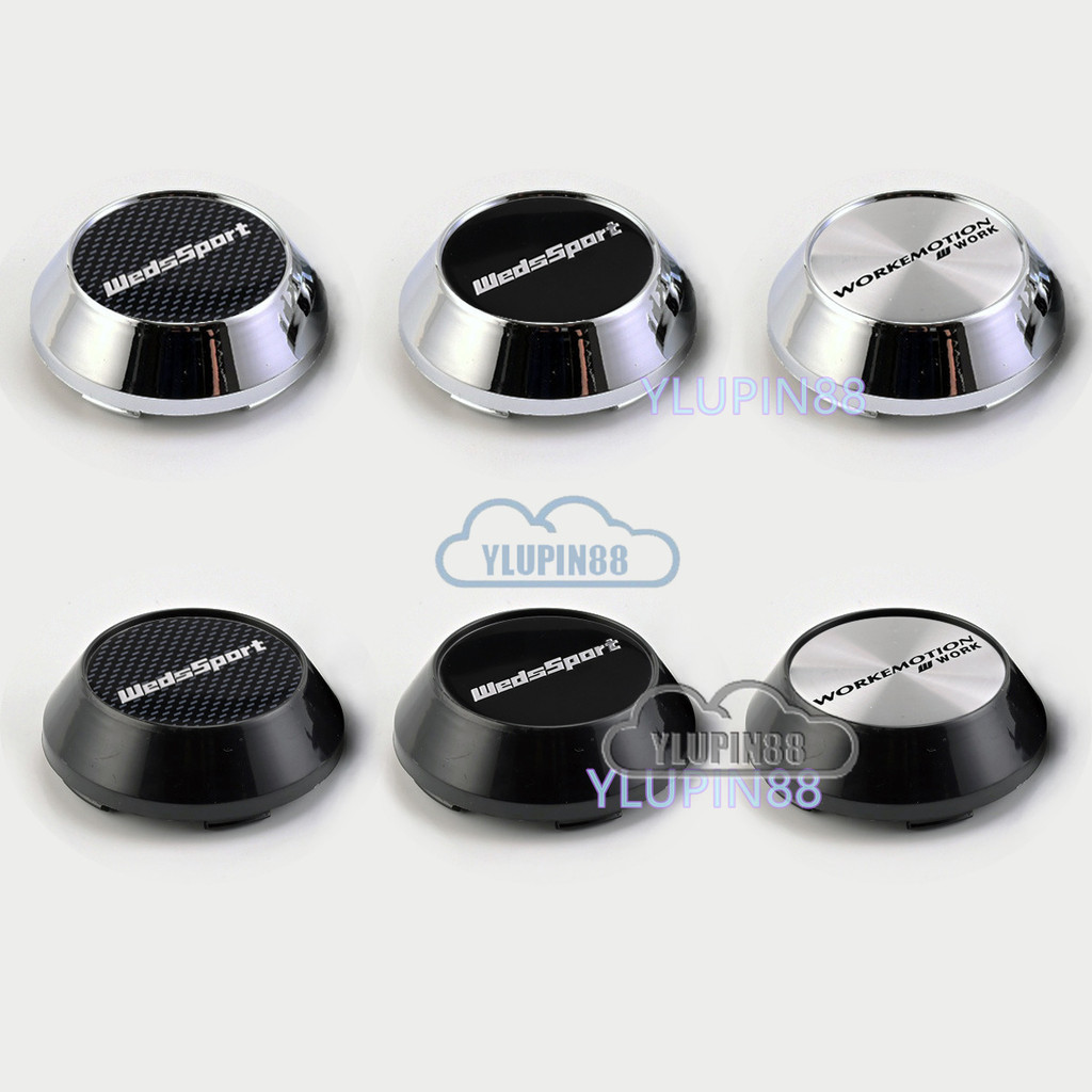 ใหม่ 4pcs 65mm WedsSport ล้อ Center Rim Hub Caps CarDIY TC105N TC105X WedsSport SA70 สําหรับ Myvi Wi