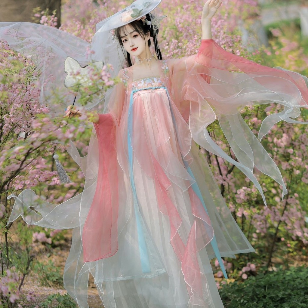 < Flower Time Order > Made in Tang Dynasty Full Breast Fairy Heavy Industry Xote เย็บปักถักร้อยฤดูใบไม้ผลิฤดูร้อน