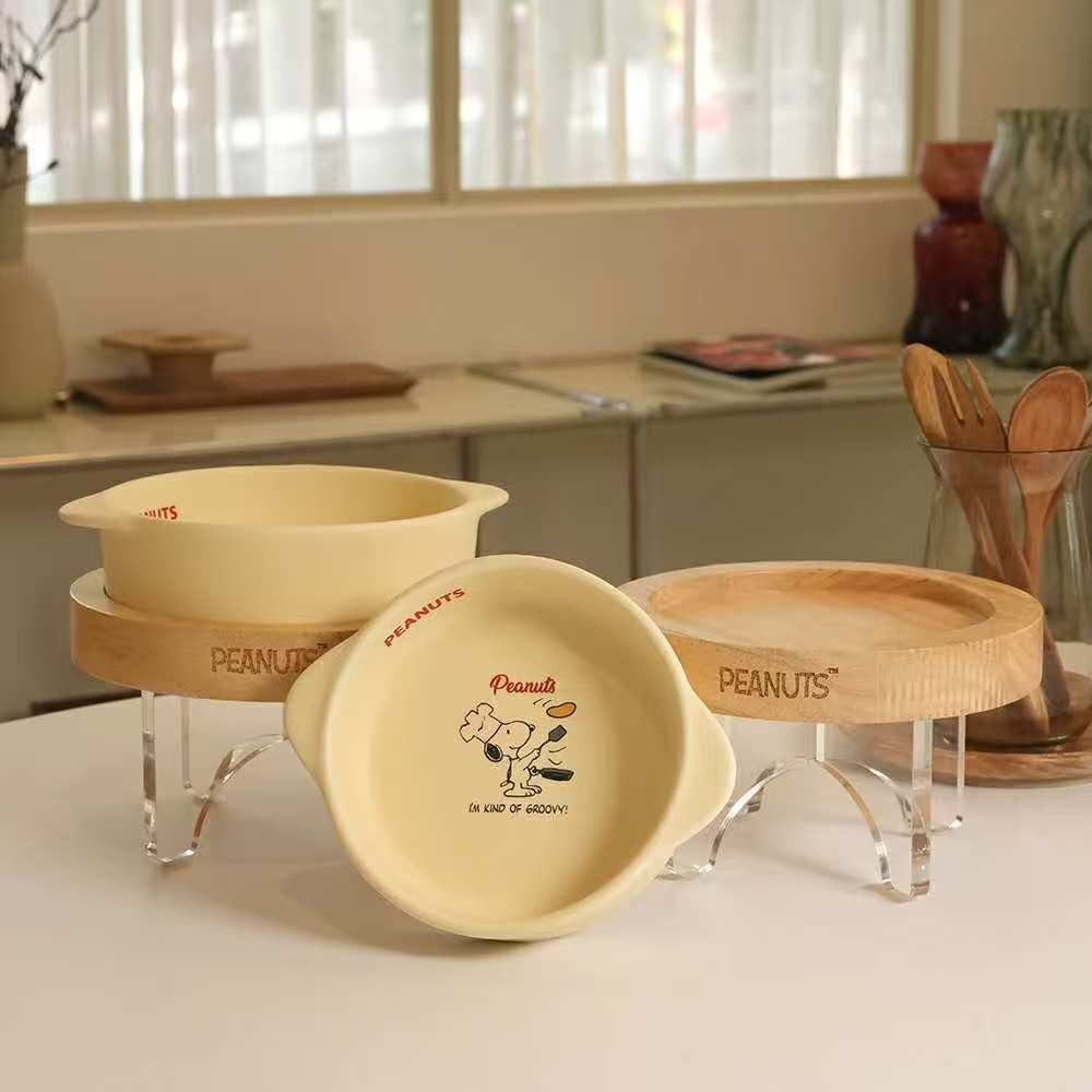 เกาหลีเกาหลี Parisdog ชุดชามสัตว์เลี้ยง สุนัข แมว สนูปปี้ ชามเซรามิกหูคู่ ชุดชามสุนัข แมว