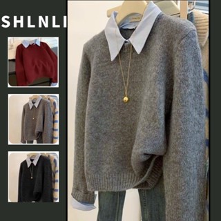 เสื้อโปโลคอยาว SleeveTwo สีเทา ทอล์กรองคอด้านบน เหมาะสำหรับฤ…