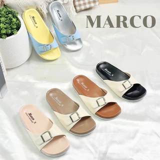 รองเท้าแตะ แบรนด์ MARCO รุ่น G1005 คาดเข็มขัด หนังนิ่ม