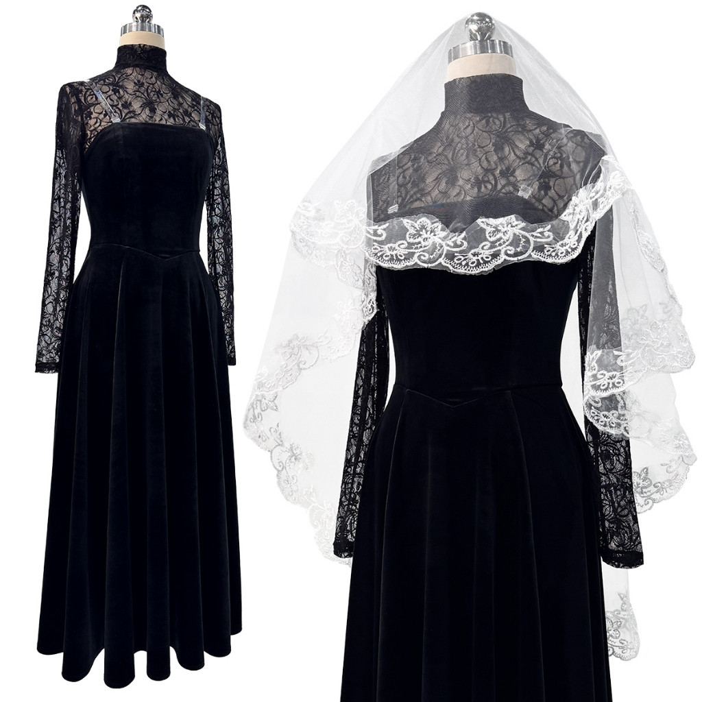 💗 SAKAMOTO DAYS Osaragi คอสเพลย์เครื่องแต่งกายญี่ปุ่น Giant Buddha อะนิเมะชุดลูกไม้สีดํา W031