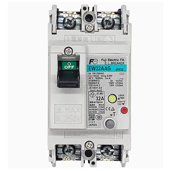 EW32AAG EW50AAG EW100AAG 2P 3P Fuji เบรกเกอร์ป้องกันการรั่วไหล