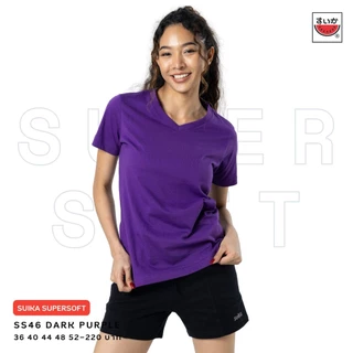 เสื้อแตงโม (SUIKA) - เสื้อยืดคอวีแขนสั้น SUPERSOFT สี SS46 SS45 SS63 SS66