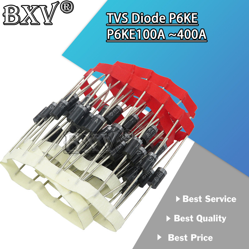 10PCS P6KE100A 100A P6KE150A 150A P6KE160A 160A P6KE180A 180A P6KE200A 200A P6KE220A 220A P6KE250A 2