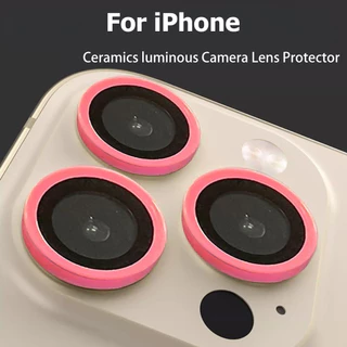 Luminous lens film ฟิล์มกล้องสำหรับ IPhone 17 13 15 11 14 16 Pro Max 14 15Plus 12 13mini ฟิล์มป้องกันเลนส์เรืองแสง