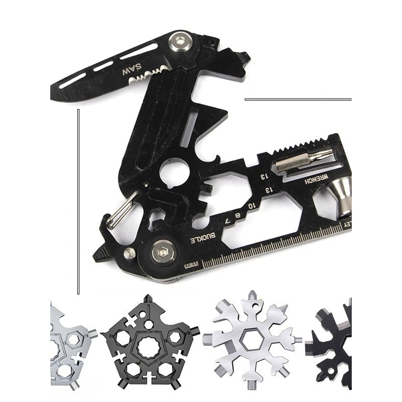 QBLADE ชุดเกียร์ กุญแจมัลติฟังก์ชั่น 10058 สีดํา