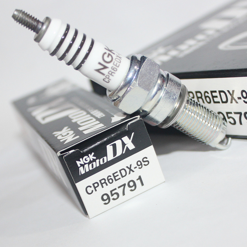 หัวเทียนทอง NGK Ruthineium CPR6EDX-9S เหมาะสําหรับ CPR6EA-9 Haojue AFR UCR USR พี่น่ารัก MSX125