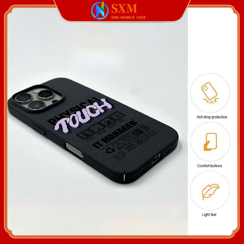 IPone16ProMax Tide Brand Frosted Sand เคสโทรศัพท์แบบรวมทุกอย่างเหมาะสําหรับ iPone16/15/14/13