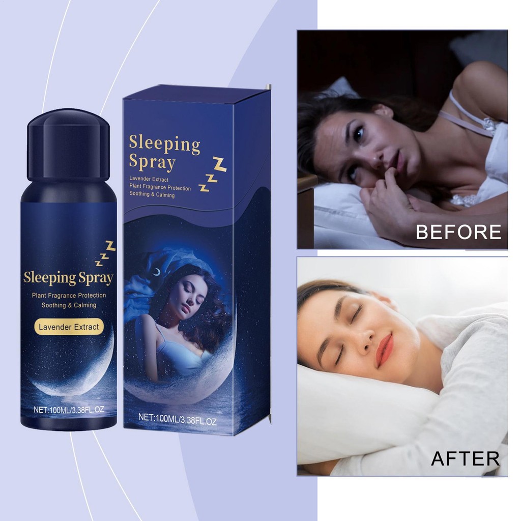 Lavender Sleep Spray 141g Sleeping Spray Soothing & Calming Natural Lavender Fragrance Aromatherapy 