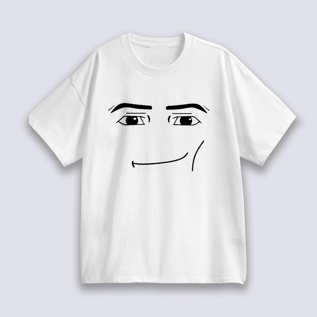 Roblox TShirt เสื้อยืด Unisex Roblox Man Face Game เสื้อยืด S-5XL