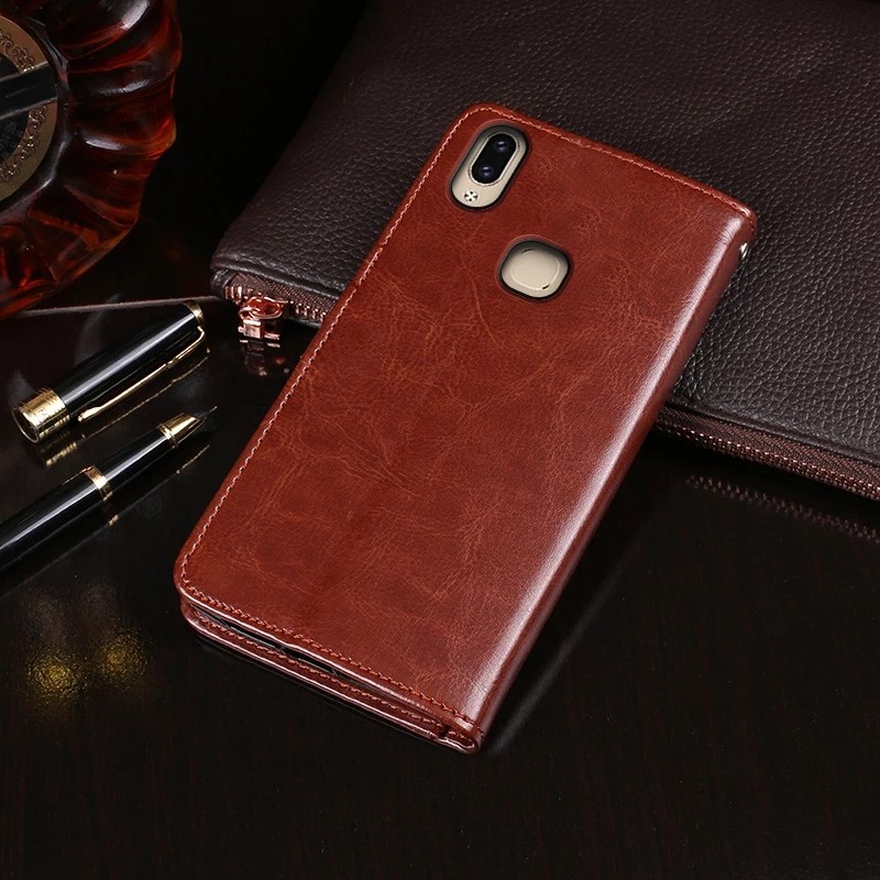 เคสแบบพับ VIVO V9 V 9 Pro Youth Y85 1723 1726 1727 กระเป๋าสตางค์ปกหนัง PU