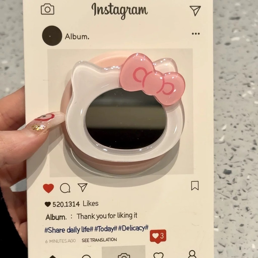 ขายร้อน Starry Cute Cartoon Mirror ด้ามจับแม่เหล็กtok Phone Holder ขาตั้งขยายได้