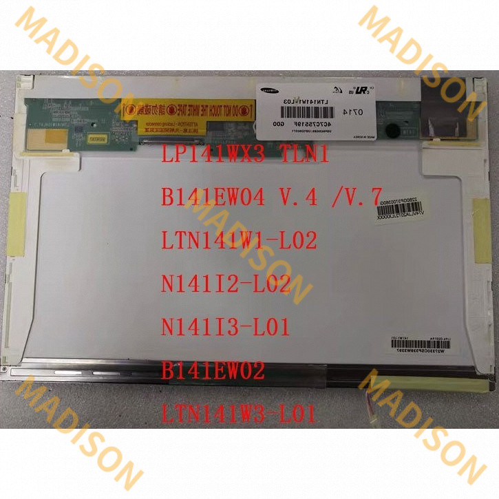 จอแสดงผล LCD ขนาด 19.1 นิ้ว 30 พิน lp141wx3 tln1 b141ew04 v.4 V.7 LTN141W1-L02 N141I2-L02 b141ew02 3