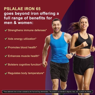Pslalae - อาหารเสริมธาตุเหล็กชนิดซอฟต์เจล - ดูดซึมได้ดี - ส่งเสริมการสร้างเม็ดเลือดแดง - สุขภาพเลือด - มีวิตามินซี