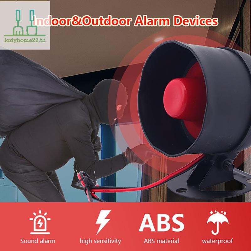 DOULLADY WiFi Siren Alarm System ไร้สายเสียงดัง Alert Siren Kit Smart Life Sirenpatible สําหรับ Home