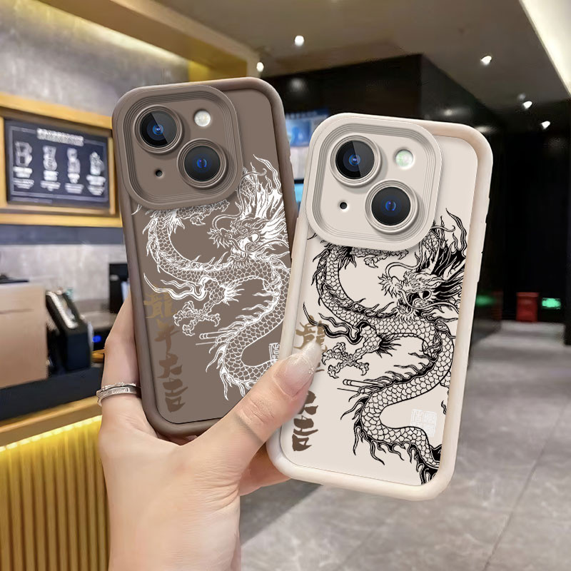 สําหรับ Tecno Spark GO 1 / Spark GO 1S/Go 2025 แฟชั่น Dragon Matte เคสโทรศัพท์ป้องกันกล้องซิลิโคนอ่อ