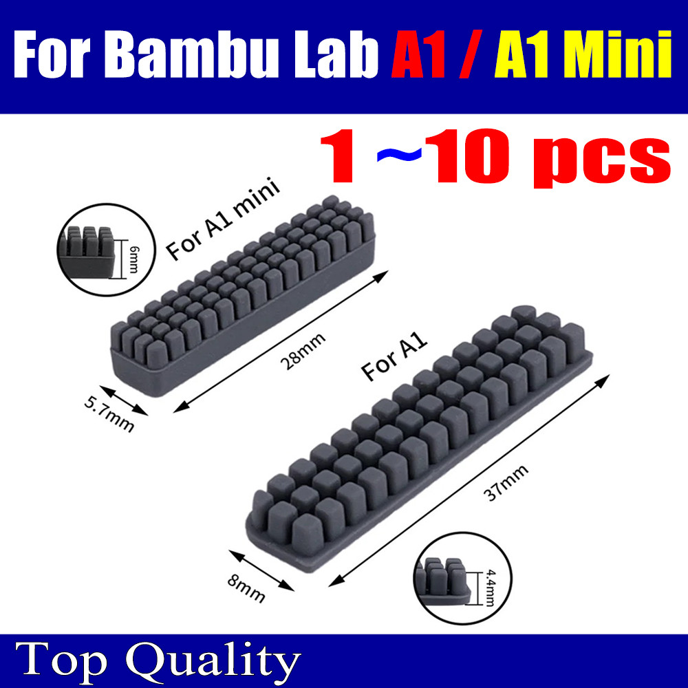 For Bambu Lab a1/A1 Mini Nozzle Brush Wiper Silicone Brush Hotbed Mounted Scrubbers Cleaning Tool fo