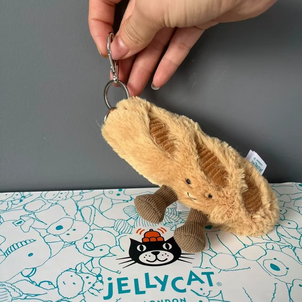 JC Flavour Baguette Bread Charm ของเล่นตุ๊กตาจี้ Ragdoll พวงกุญแจของขวัญสําหรับเพื่อน