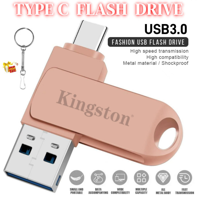 TypeC Otg Pendrive 1TB TypeC แฟลชไดรฟ์ 512GB แฟลชไดรฟ์ Usb สําหรับโทรศัพท์ UsbC Thumbdrive