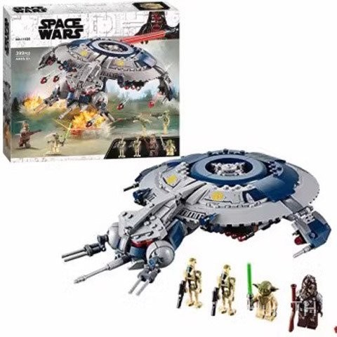 [คลังสินค้าพร้อม] Lego Robot เข้ากันได้กับ Lego Star Wars Series Robot Gunship 75233 Boy ประกอบบล็อก
