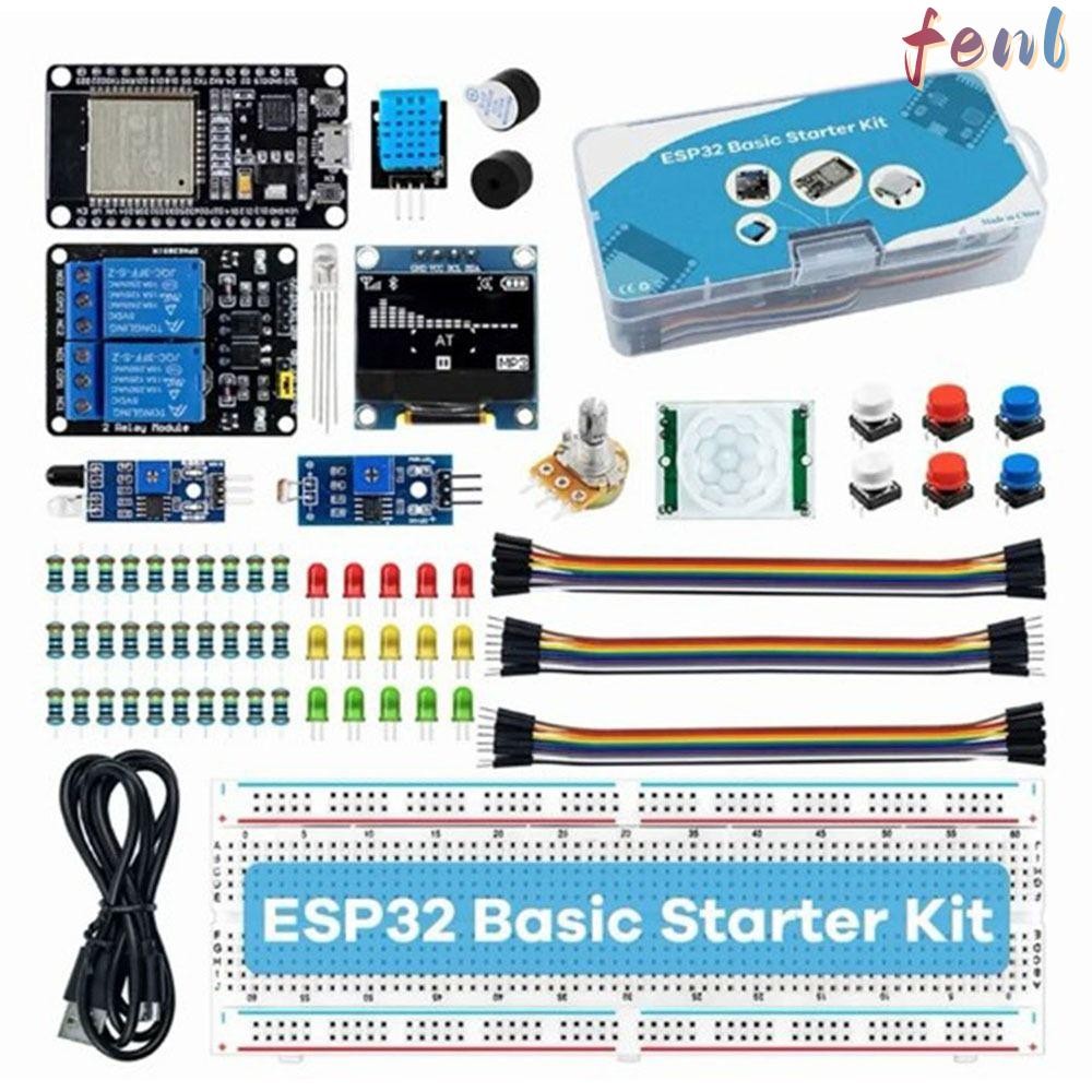 ชุดเริ่มต้น FENL ESP32, ชุดเริ่มต้นบอร์ดพัฒนามาตรฐาน DIY, มืออาชีพพร้อมกล่องชุดบอร์ดพัฒนา WiFi
