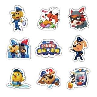 180 แผ่นความปลอดภัยนายอําเภอลาบราดอร์สติกเกอร์การ์ตูนอะนิเมะ สินค้า diy คู่มือโทรศัพท์มือถือกันน้ํา HD สติกเกอร์ 728