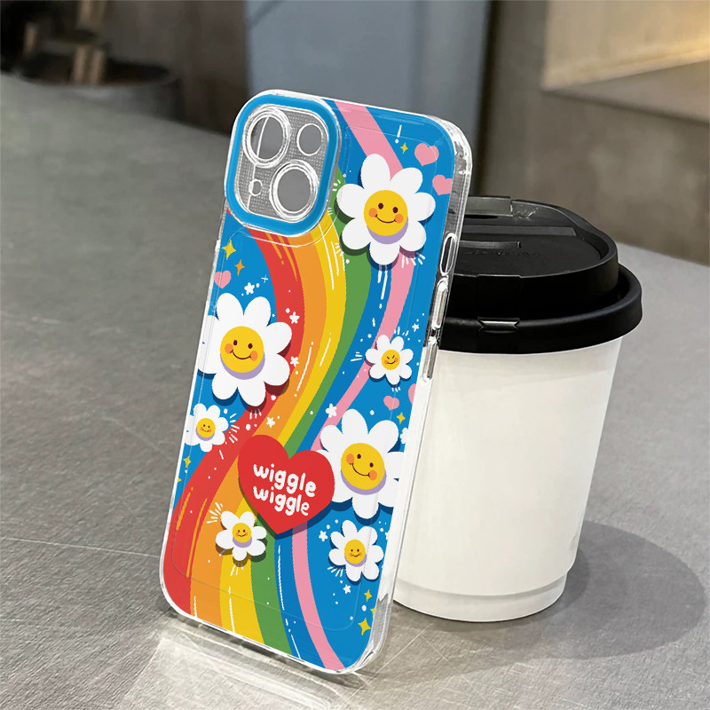 💫SUN💫น่ารักลูกแมวลูกสุนัขเข้ากันได้เคสไอโฟน 16 11 Pro Max 14 12 13 Pro Max XS XR X Max 7 15 14 8 Plus ใบหน้ายิ้มแย้ม - รูปที่ 2