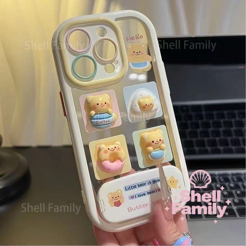 3D IPhone 16 15 14 13 12 11 Pro Max 7 8 Plus XR Max กันกระแทกลายการ์ตูนน่ารักสําหรับ VN001CY-SNY