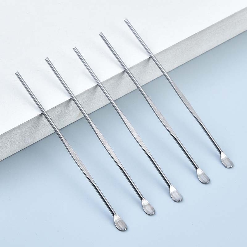 Bloomstarเครื่องทําความสะอาดขี้หูสแตนเลส Ear Pick Ear Pick ขนาดกะทัดรัดพกพา