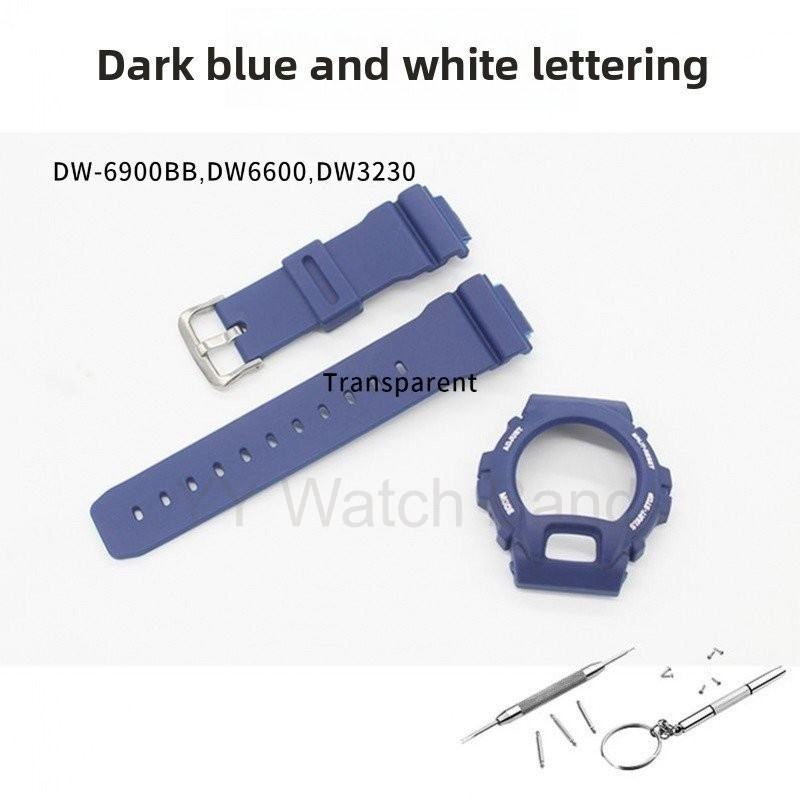 ชุดสายรัดซิลิโคนราคาประหยัดสําหรับ DW6900/DW6600 - เคสเรซิ่นติดตั้งง่ายพร้อม DW3230/DW-6900BB ความเข
