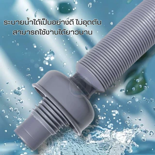 GLOPEARL ท่อน้ำทิ้งแบบยืดหดได้ สำหรับอ่างล้างจาน ทนความร้อน ไม่เป็นสนิม ป้องกันกลิ่นและแมลง ติดตั้งสะดวก ใช้งานได้หลากหล
