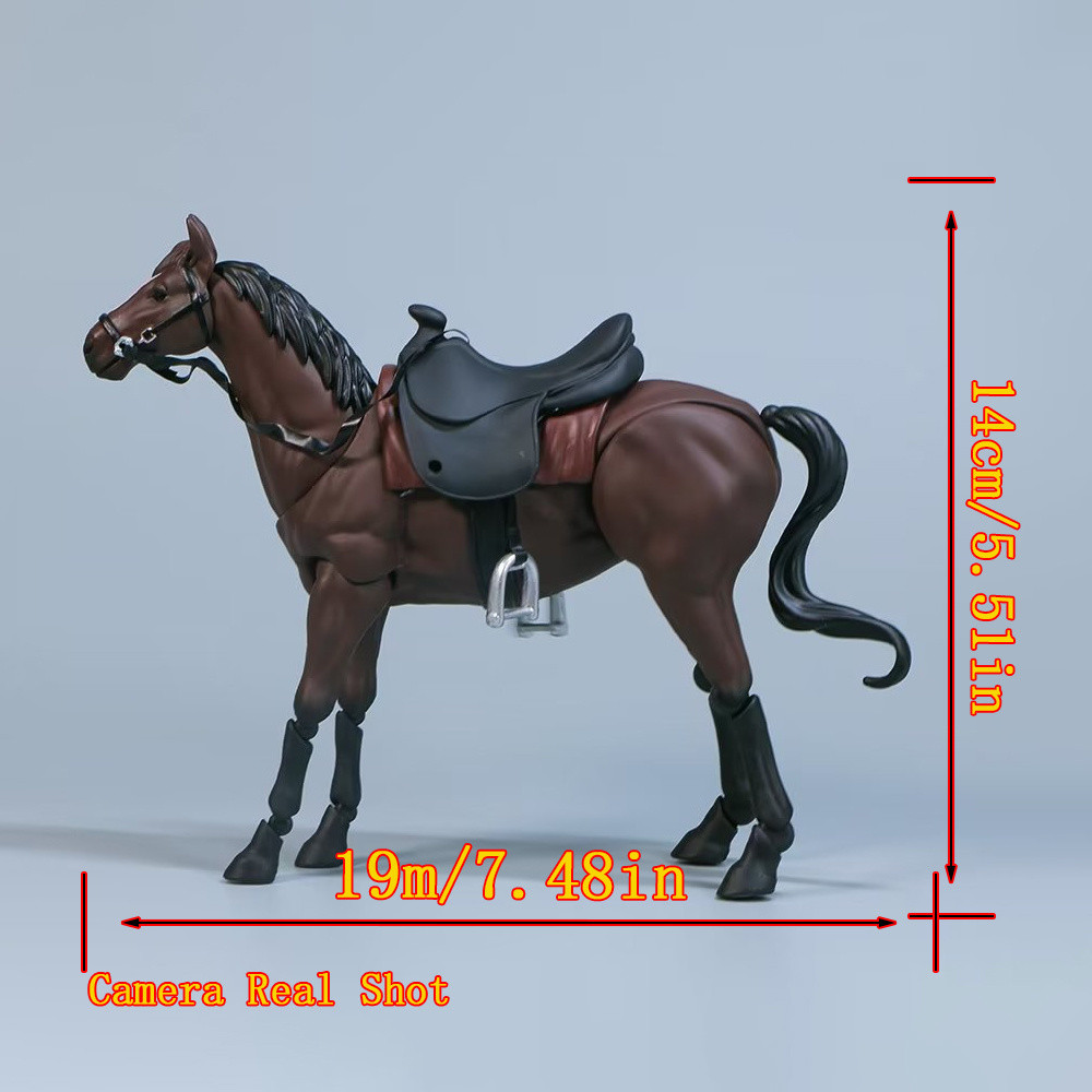 ที่มีคุณภาพสูงพรีเมี่ยม เพราะ เครื่องประดับม้า1/12ร่วมที่สามารถเคลื่อนย้ายฟิกม่า490ม้าสีน้ําตาลรูปอะนิเมะฉากของขวัญ - รูปที่ 6