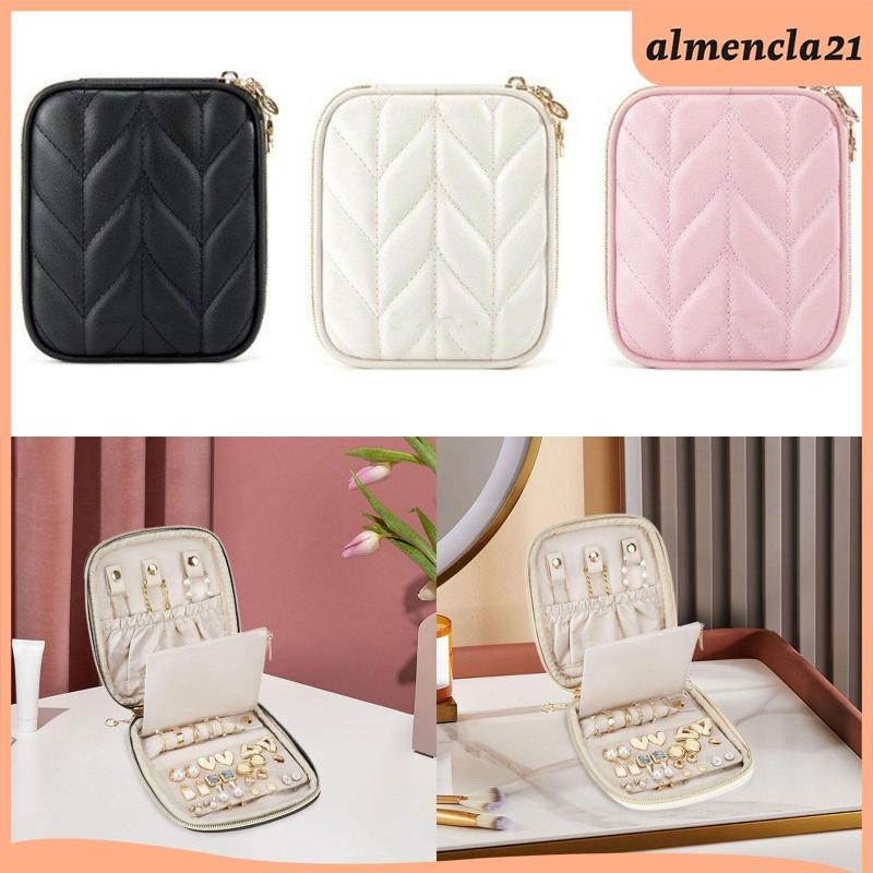 [Almencla] Travel Jewellery Organiser Earings Holder Organizer ต่างหู Jewellery Box Storage Organise