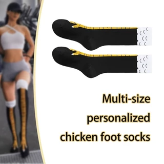 คูปองสุดคุ้ม！ 48CM/30CM ถุงเท้าขาไก่ ตีนไก่ ลายการ์ตูนตลก แปลก ถุงเท้ายาว สำหรับชายและหญิง