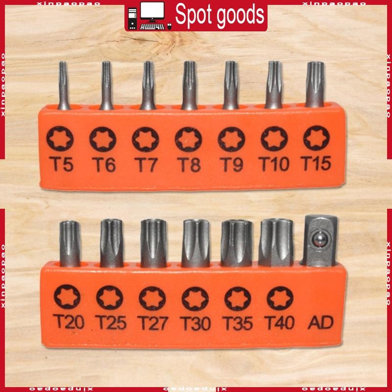 XI 25 มม.ไขควงชุด Bit Multifunctionl Plum Blossom Head T5-T6-T7-T8-T9-T10-T15-T20-T25-T27-T30-T35-T4