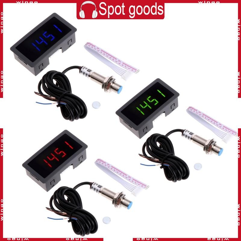 WIN 4 เครื่องวัดวามเร็วแบบดิจิตอลและ Hall Proximity Switch Sensor สําหรับเครื่องกลึงเครื่องตัดหญ้า C