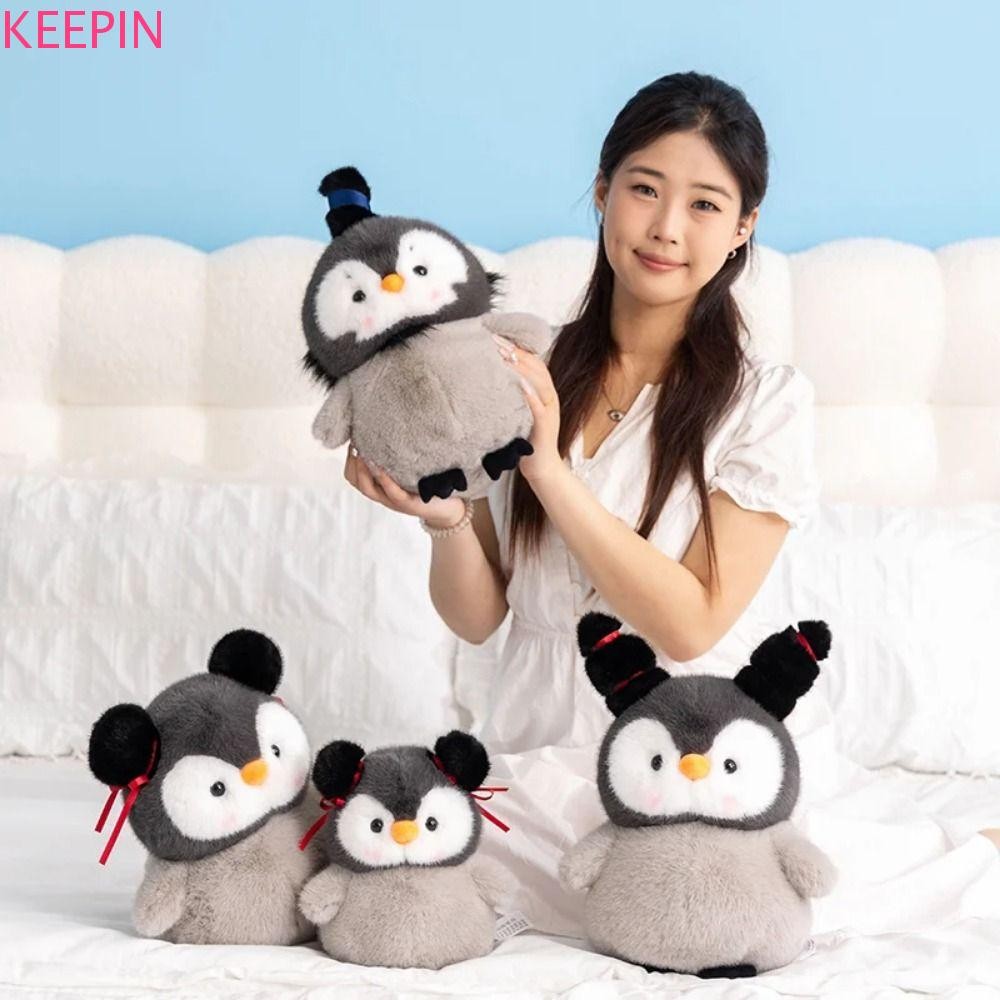 KEEPIN Penguin หมอนนุ่ม, Fat Penguin ตุ๊กตาเพนกวินของเล่นตุ๊กตา,ตกแต่งบ้านจําลองการ์ตูนสัตว์เพนกวินยัดตุ๊กตาตกแต่งห้อง